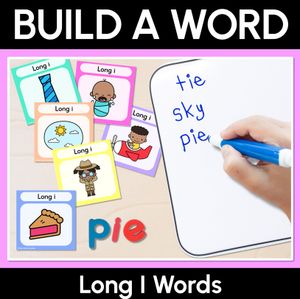 Long Vowel I Sound Word Building Cards