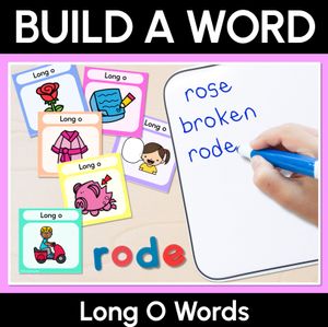 Long Vowel O Sound Word Building Cards