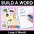 2 for Long Vowel Sound Word Building Cards Bundle
