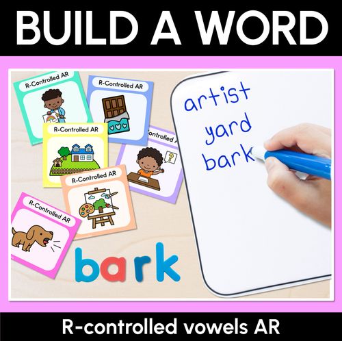 Resource preview 1 for R-Controlled Vowel AR Word Building Cards - Decodable Words