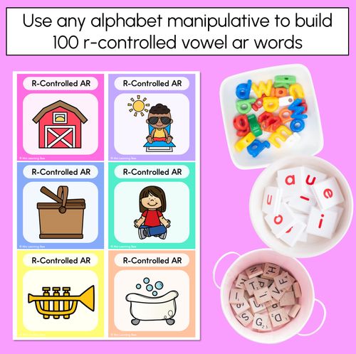Resource preview 2 for R-Controlled Vowel AR Word Building Cards - Decodable Words