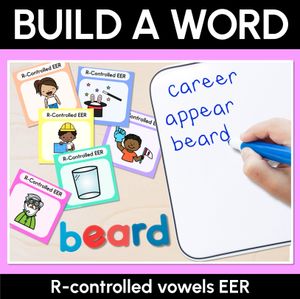 R-Controlled Vowel EER Word Building Cards - Decodable Words