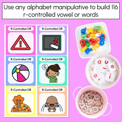 Resource preview 2 for R-Controlled Vowel OR Word Building Cards - Decodable Words