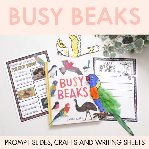 Resource preview 1 for Busy Beaks Prompt Slides, Craft and Writing Sheets - Book Week 2021