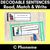 2 for Decodable Sentence Activities for C Phoneme - BUNDLE