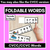 4 for CVC Word Foldable Strips - Decodable Word Task Cards for Kindergarten Phonics