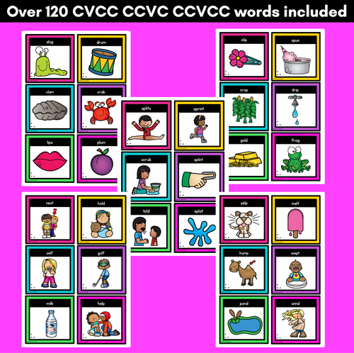 Resource preview 3 for CVCC CCVC Word Building Cards