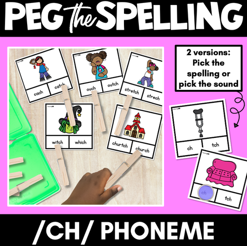 Resource preview 5 for Consonant Sounds Clip Cards Bundle