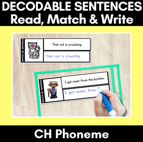 Resource preview 3 for Consonant Phoneme Decodable Sentence Activities COMPLETE BUNDLE