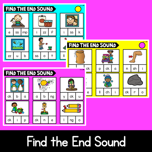 Resource preview 3 for Digital Phonics Slides for Common Digraphs - Beginning, Middle & End Sounds