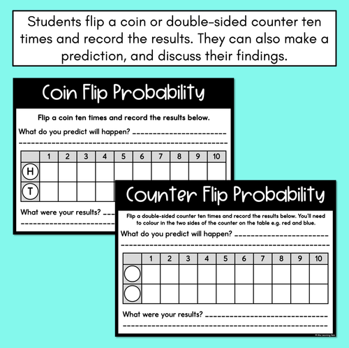 Resource preview 2 for Coin Flip Probability Worksheets