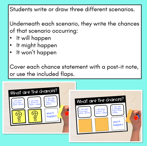 Resource preview 2 for What are the chances - Probability Flap Book Templates