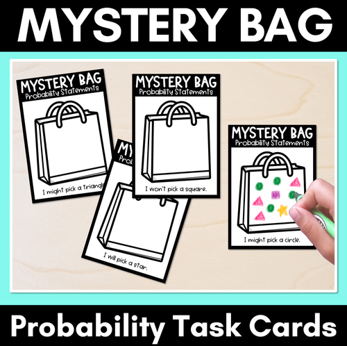 Resource preview 1 for Mystery Bag Probability Task Cards