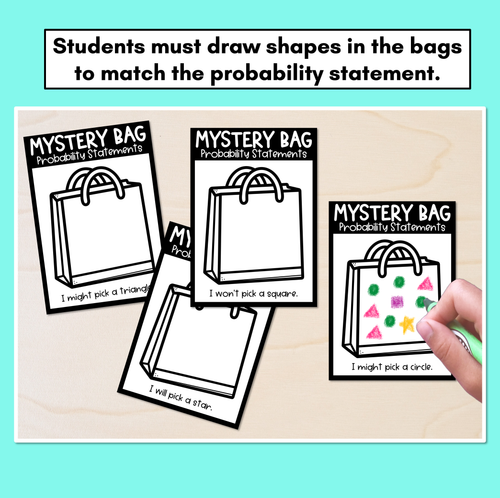 Resource preview 2 for Mystery Bag Probability Task Cards