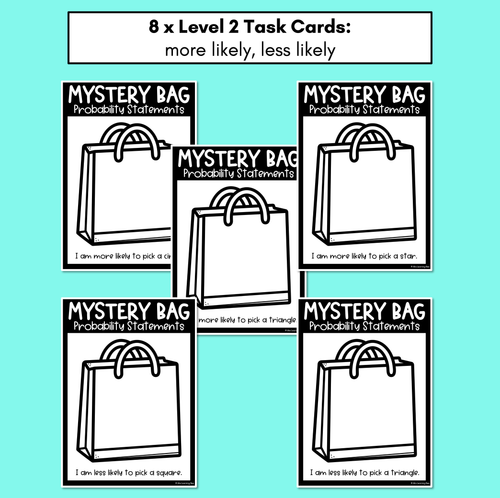 Resource preview 4 for Mystery Bag Probability Task Cards