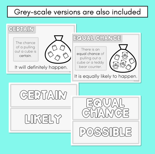 Resource preview 4 for Probability Vocabulary Displays