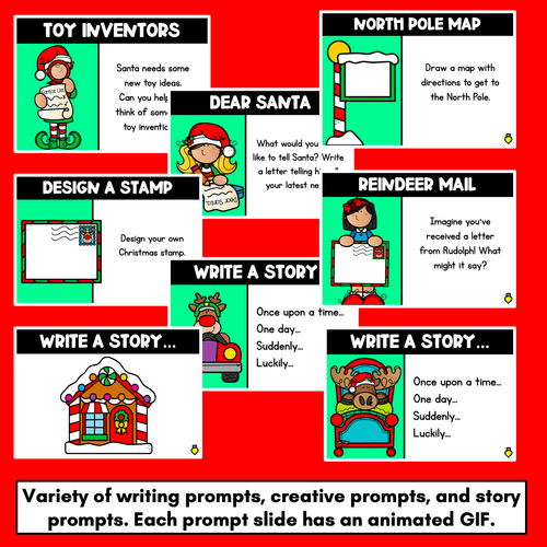 Resource preview 3 for Christmas Activities for Kindergarten, Grade 1 and Grade 2 - Christmas Literacy PowerPoint