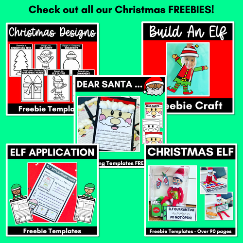 Resource preview 6 for Fine Motor Christmas Activities - Playdough Templates