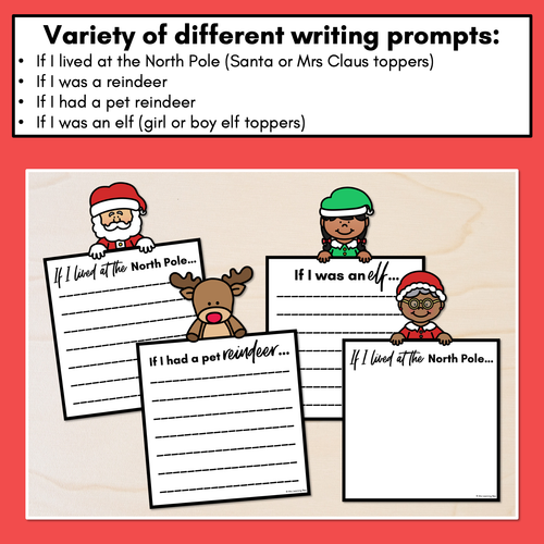 Resource preview 2 for Christmas Writing Templates - Christmas-themed Writing Prompts & Writing Displays