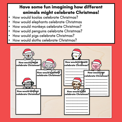 Resource preview 3 for Christmas Writing Templates - Christmas-themed Writing Prompts & Writing Displays