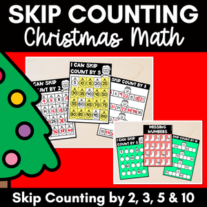 Christmas Math Activities - Skip Counting by 2, 3, 5 and 10