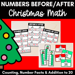 Christmas Math Activities - Numbers Before & After