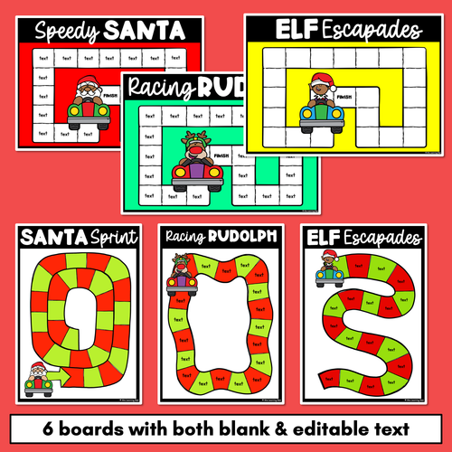 Resource preview 2 for Editable Christmas Board Game Templates