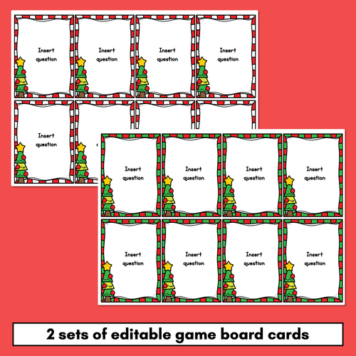 Resource preview 3 for Editable Christmas Board Game Templates