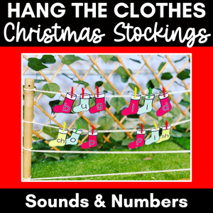 Christmas Activities for Kindergarten - Hang the Clothes