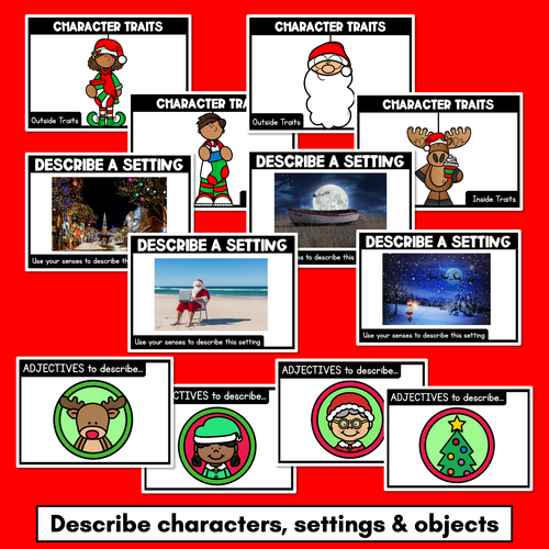 Resource preview 2 for Christmas Activities for Kindergarten, Grade 1 and Grade 2 - Christmas Literacy PowerPoint