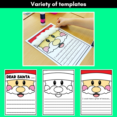 Resource preview 2 for Dear Santa Craftivity & Writing Prompt