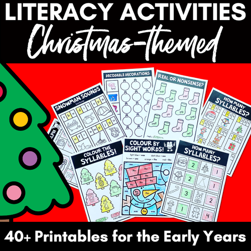 Resource preview 2 for Christmas Literacy Bundle