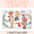 1 for Christmas Crafts - Gingerbread Man, Snowman and Reindeer Crafts