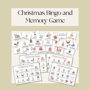 Christmas Bingo and Memory Game