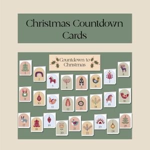 Christmas Countdown Cards