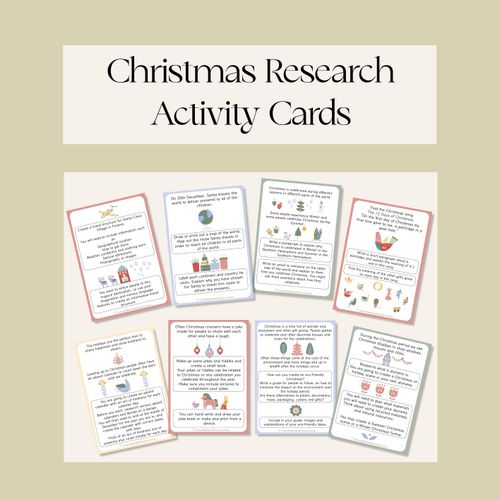 Resource preview 1 for Christmas Research Activity Cards