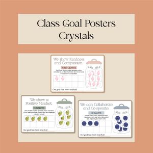 Class Goal Posters- Crystals