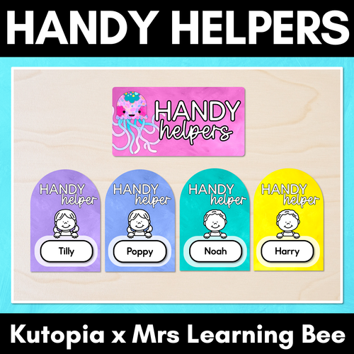 Resource preview 1 for Handy Helpers Classroom Jobs Display - The Kutopia Collection