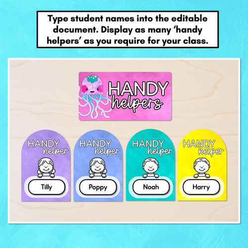 Resource preview 3 for Handy Helpers Classroom Jobs Display - The Kutopia Collection