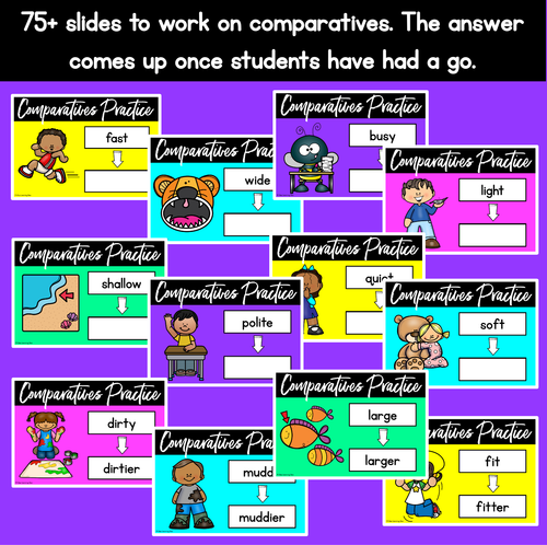 Resource preview 3 for Comparative Adjectives PowerPoint Slides