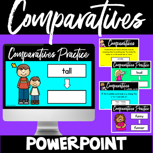 Resource preview 1 for Comparative Adjectives PowerPoint Slides