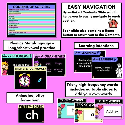 Resource preview 2 for Consonant Digraphs Phonics Powerpoint  - CH SH TH WH