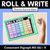 1 for ROLL & WRITE PHONICS ACTIVITY MATS - CONSONANT DIGRAPH NG QU and X words