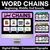 1 for Consonant Digraph Word Chains for Beginning, Middle & End Sounds - Decodable PowerPoint