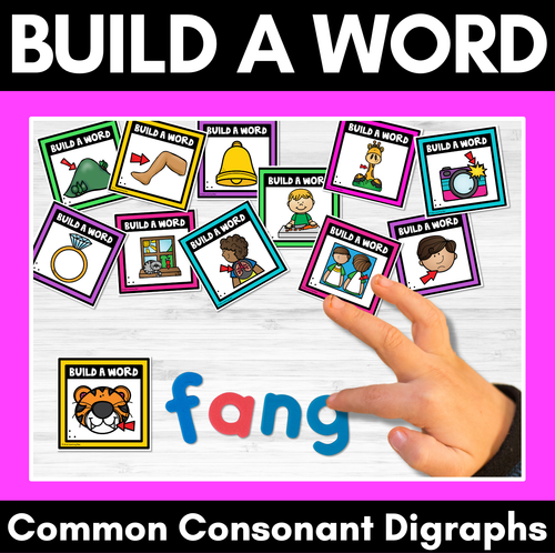 Resource preview 3 for CVC CCVC and Consonant Digraph Word Building BUNDLE