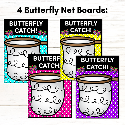 Resource preview 4 for Consonant Digraph Word Phonics Game - Butterfly Catch