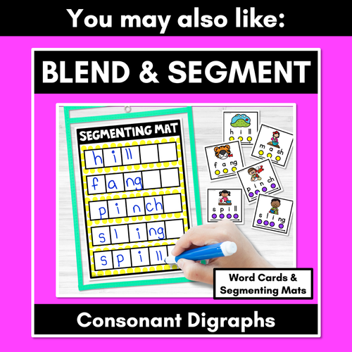 Resource preview 4 for Blend & Segment Cards - CVC & CVCC CCVC Words