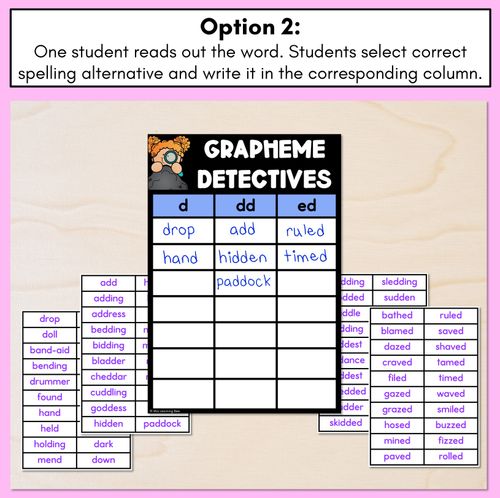 Resource preview 3 for Consonant Sound D Words Game - D Phoneme Decodable Words Activity -  Grapheme Detectives