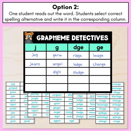 Resource preview 2 for Consonant Sound J Words Game - J Phoneme Decodable Words Activity -  Grapheme Detectives