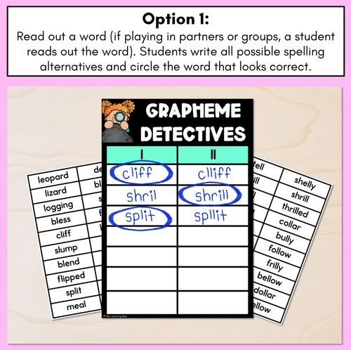 Resource preview 2 for Consonant Sound L Words Game - L Phoneme Decodable Words Activity -  Grapheme Detectives